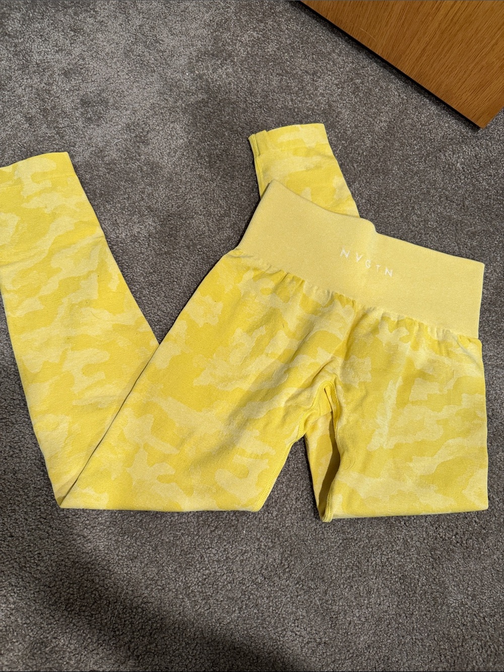 NVGTN Yellow Camo Leggings - never worn